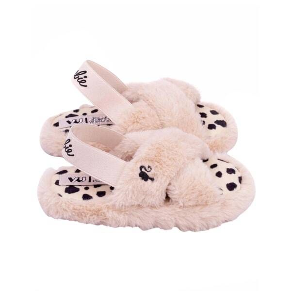 Barbie Girls Faux Fur Slip-on Slippers (11)