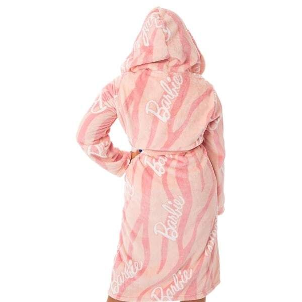 Barbie Womens Hooded Dressing Gown (L)