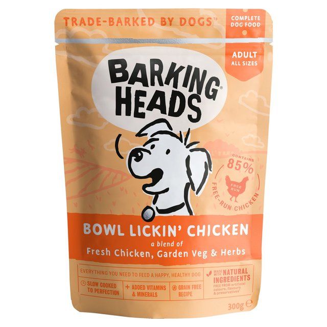 Barking Heads Bowl Lickin' Chicken Wet Dog Food Pouch   300g - McGrocer