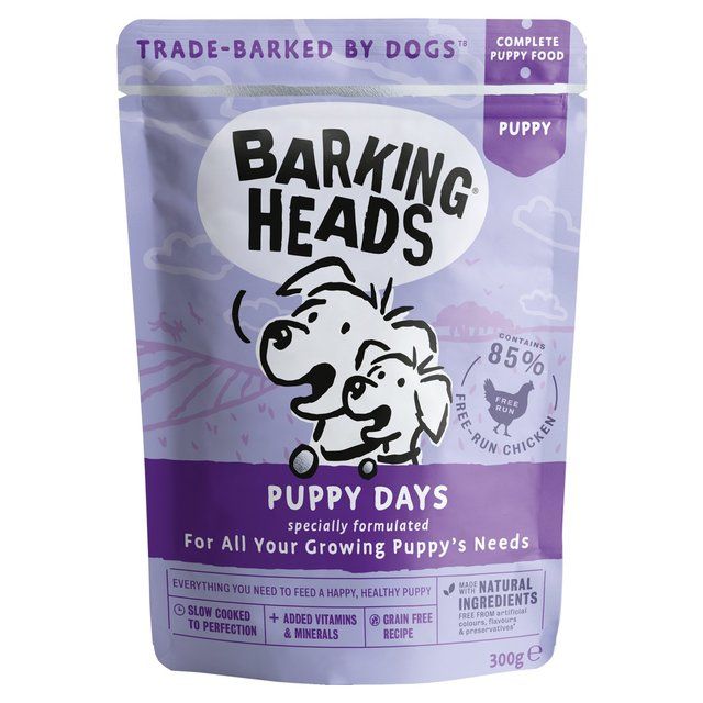 Barking Heads Puppy Days Wet Dog Food Pouch   300g