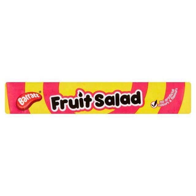 Barratt Fruit Salad Raspberry & Pineapple Chews Sweets 36g