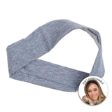 Basicare Grey Cotton Headband super stretchy one size fits all