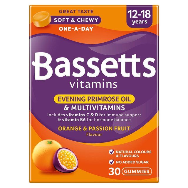 Bassetts Orange & Passion Fruit Multivitamins 12-18yrs    30 per pack