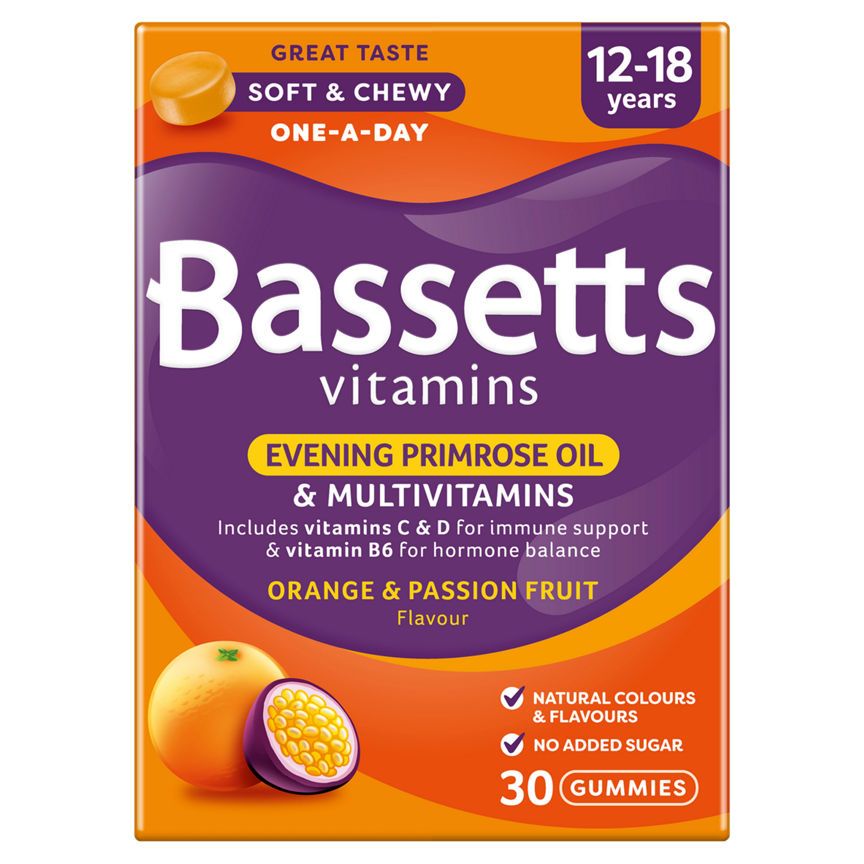 Bassetts Vitamins Multivitamins +Evening Primrose Oil 12-18 Years