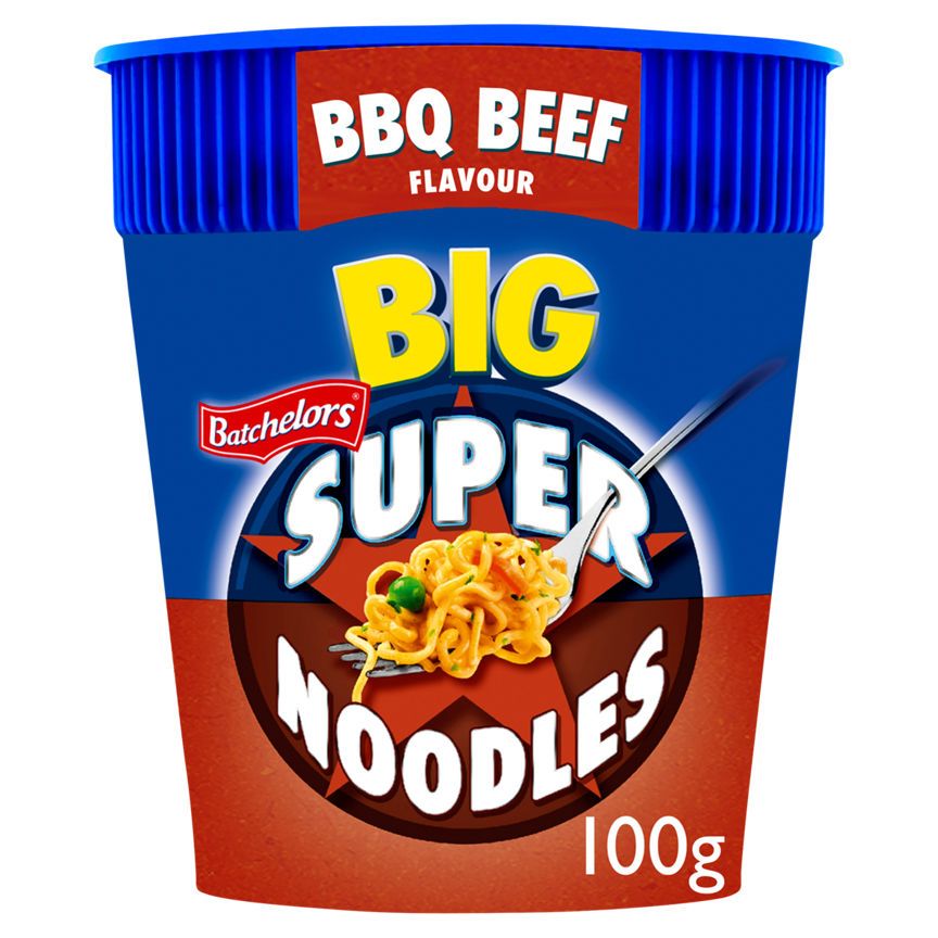 Batchelors Big Super Noodles BBQ Beef Flavour Instant Noodle Pot