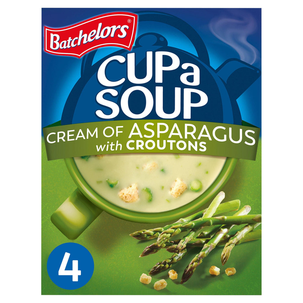 Batchelors Cup a Soup, Cream of Asparagus with Croutons x4 117g