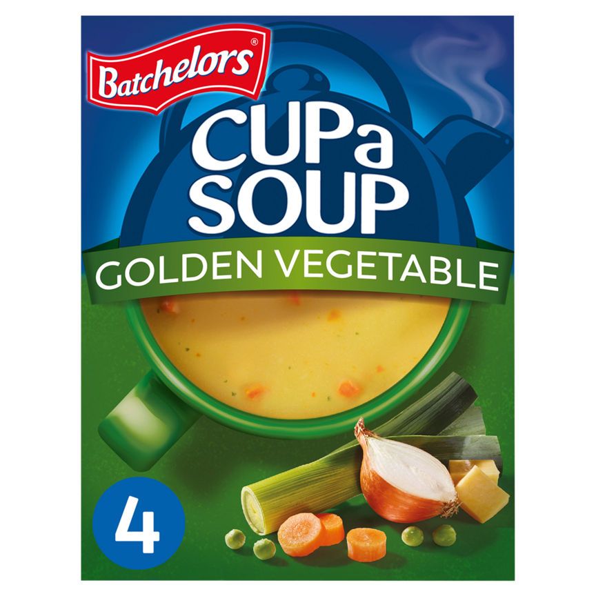 Batchelors Cup a Soup Golden Vegetable Soup 4 Instant Soup Sachets