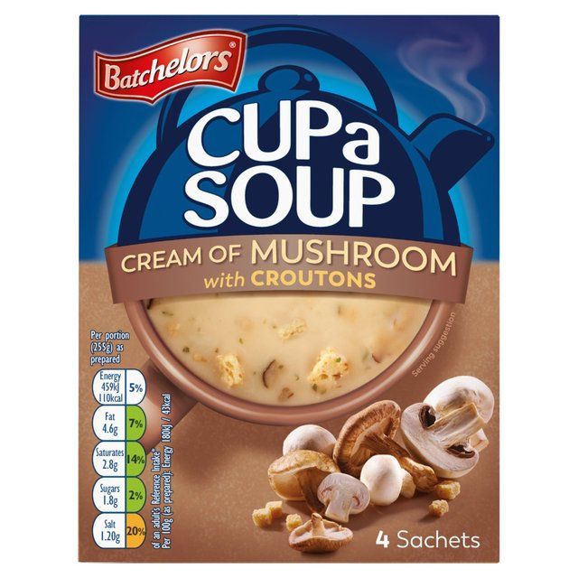 Batchelors Cup A Soup Mushroom   4 x 24g