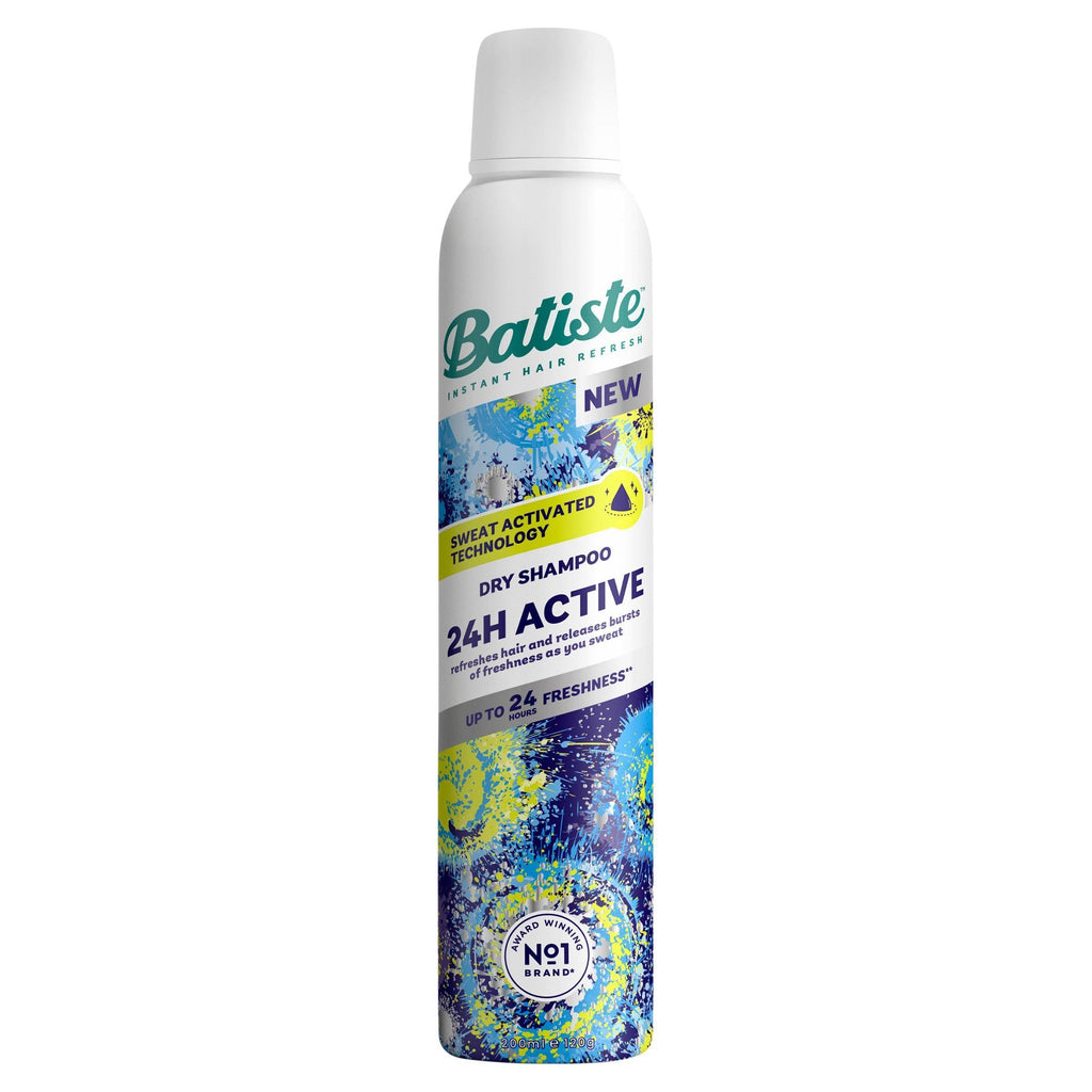 Batiste 24H Active Hair Dry Shampoo with Sweat Activated Technology 200ml