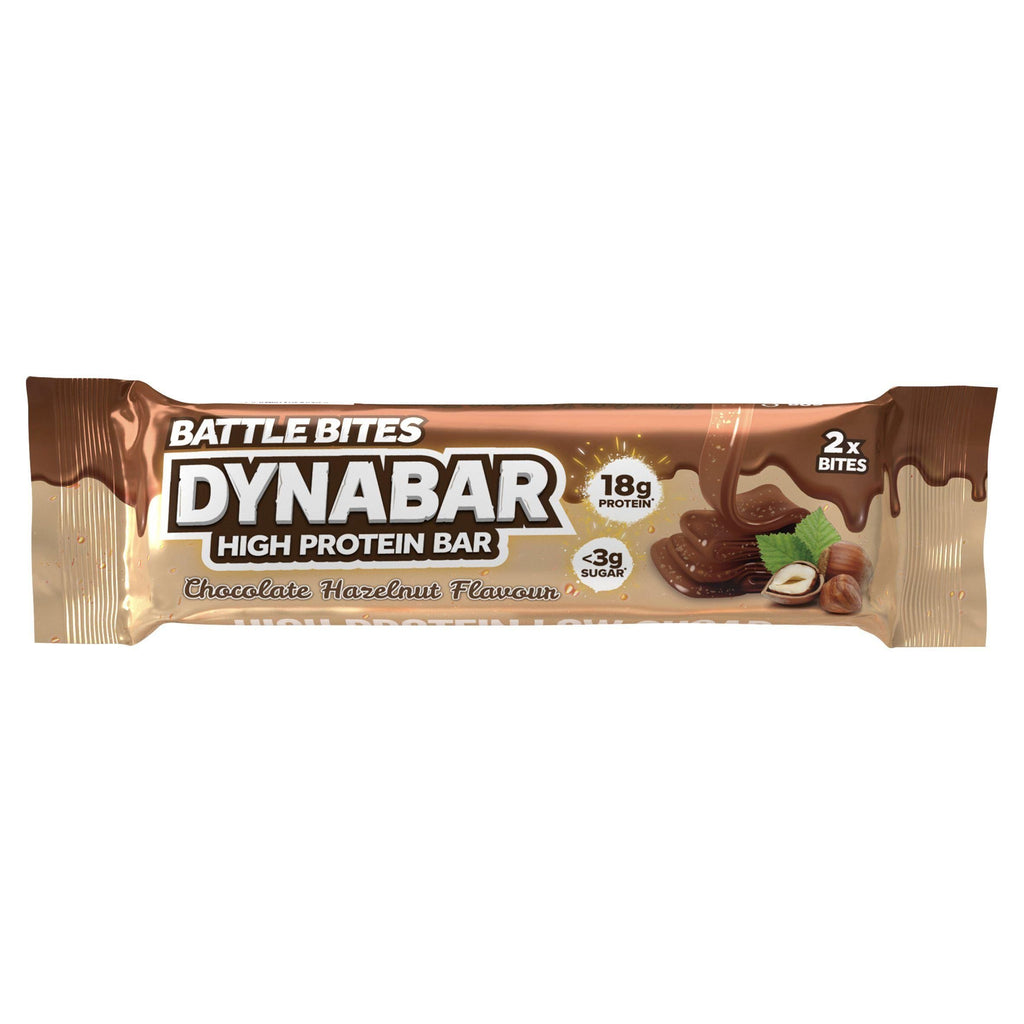 Battle Bites Dynabar High Protein Bar Chocolate Hazelnut Flavour 60g