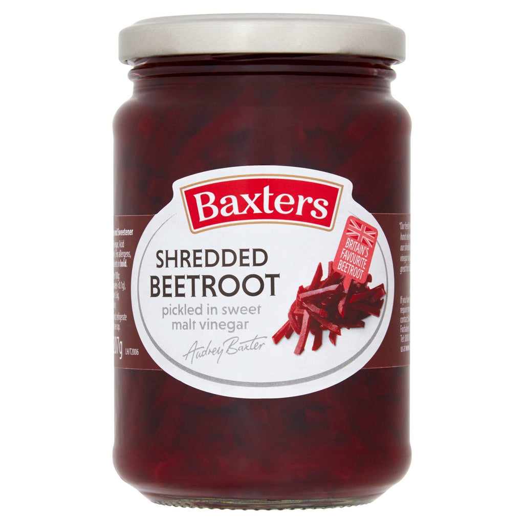 Baxters Shredded Beetroot Pickled in Sweet Malt Vinegar 340g (207g*)