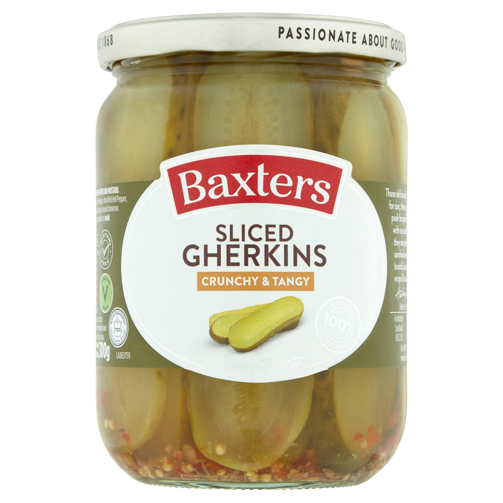 Baxters Sliced Gherkins Crunchy & Tangy 540g