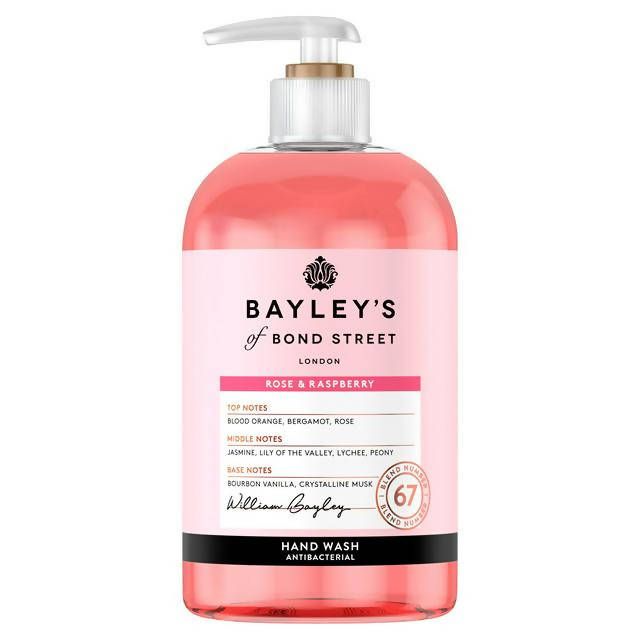 Bayley's Of Bond Street Rose And Raspberry Luxurious Hand Wash 500ml