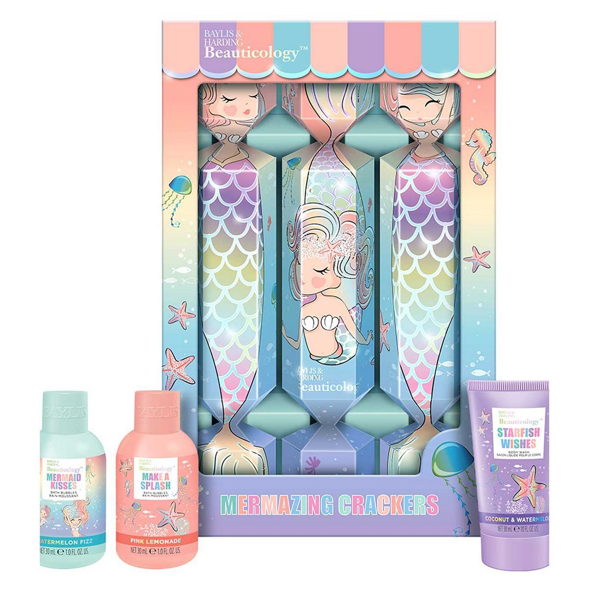 Baylis & Harding Beauticology Mermaid Characters Crackers Gift Set - McGrocer
