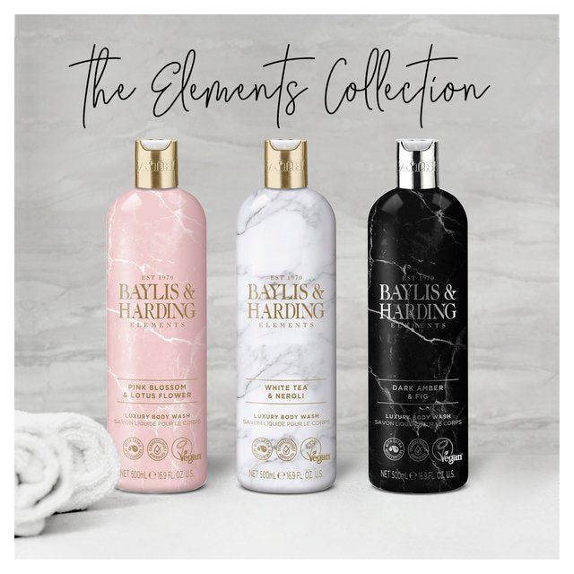 Baylis & Harding Elements Body Wash - Pink Blossom & Lotus Flower   500ml - McGrocer