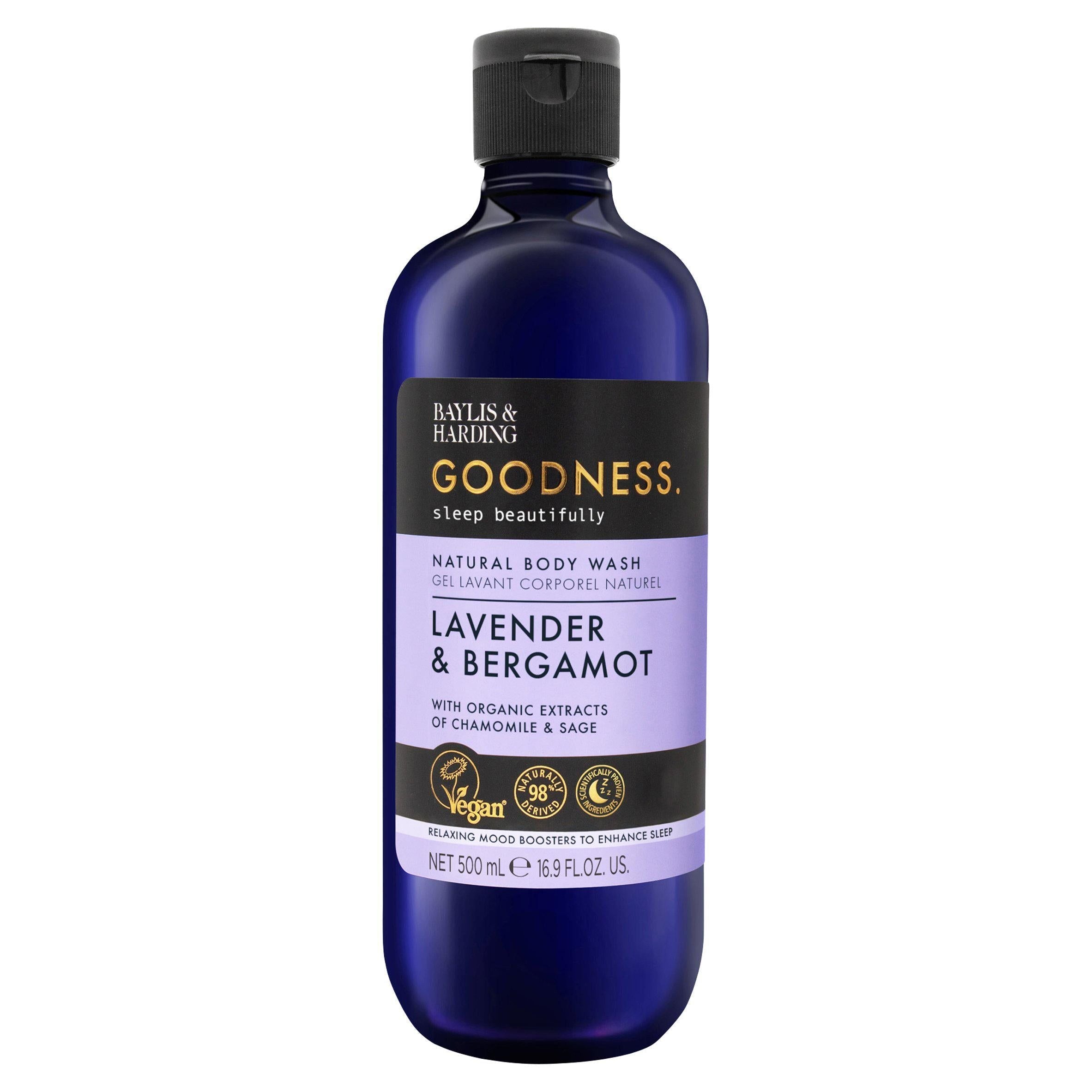 Baylis & Harding Goodness Natural Body Wash Lavender & Bergamot 500ml - McGrocer