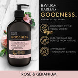 Baylis & Harding Goodness Rose & Geranium Hand Wash   500ml