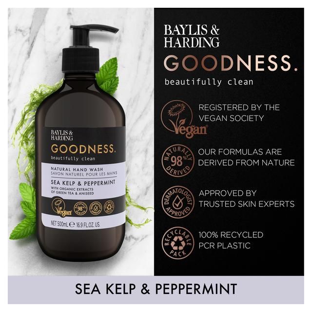 Baylis & Harding Goodness Sea Kelp & Peppermint Hand Wash   500ml