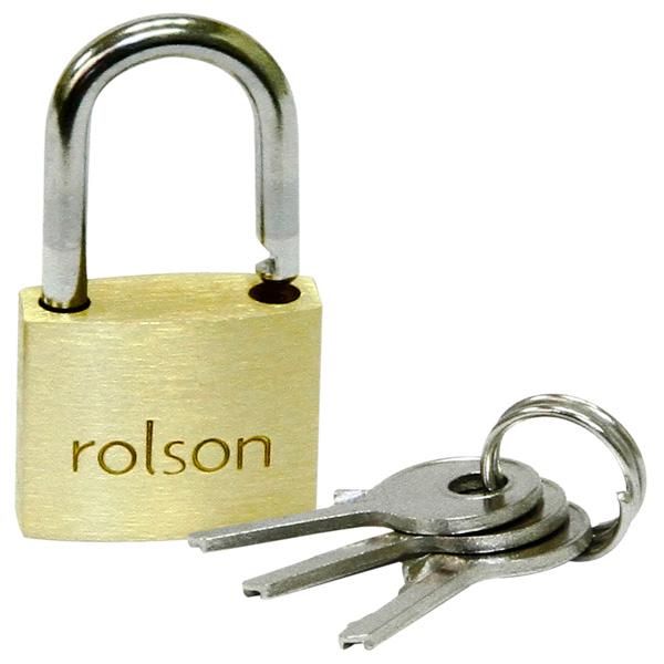 Rolson Brass Padlock 20mm 2pc cookware Sainsburys   