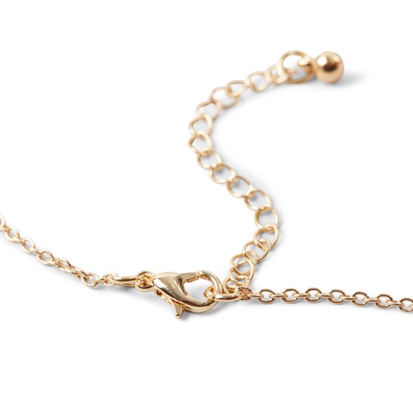 Superdrug Gold Tone T Bar Necklace