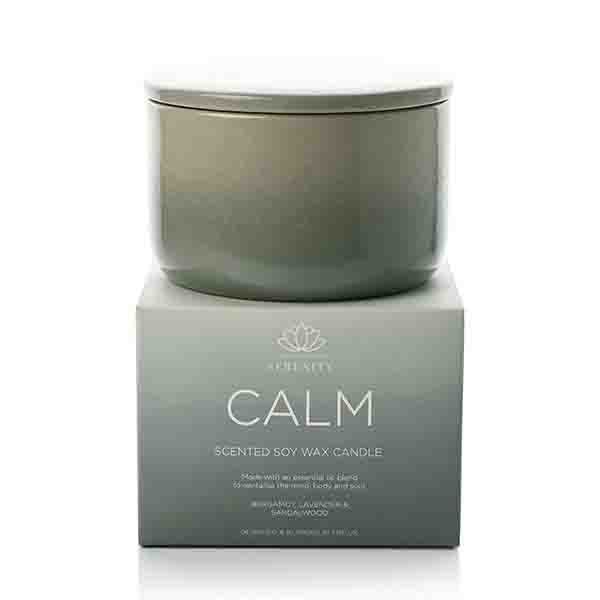 Serenity Calm Ceramic Candle 430g Bergamot, Lavender