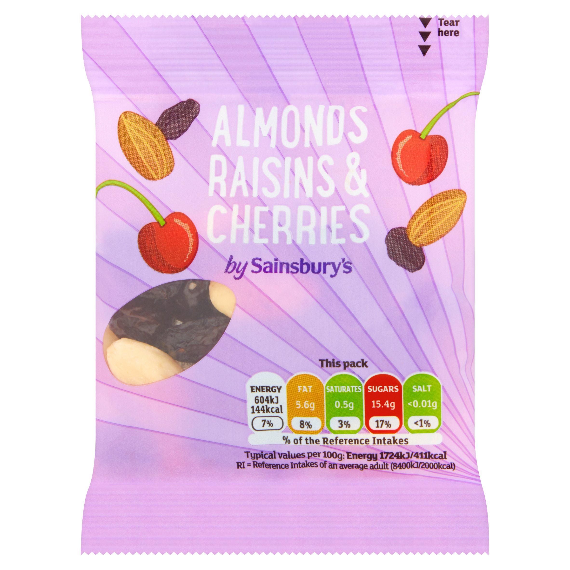 Sainsbury's Almonds Raisins & Cherries 35g GOODS Sainsburys   