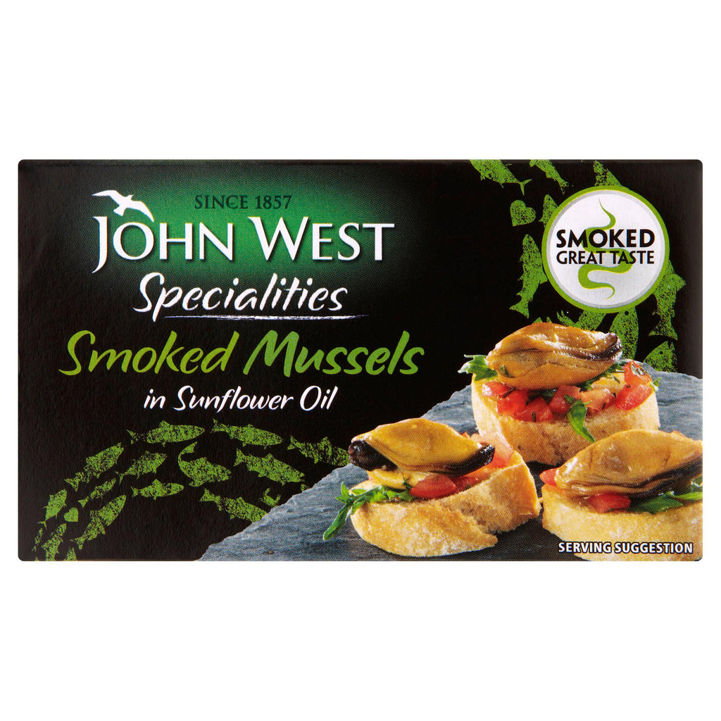 John West Smoked Mussels in Vegetable Oil 85g (65g*)