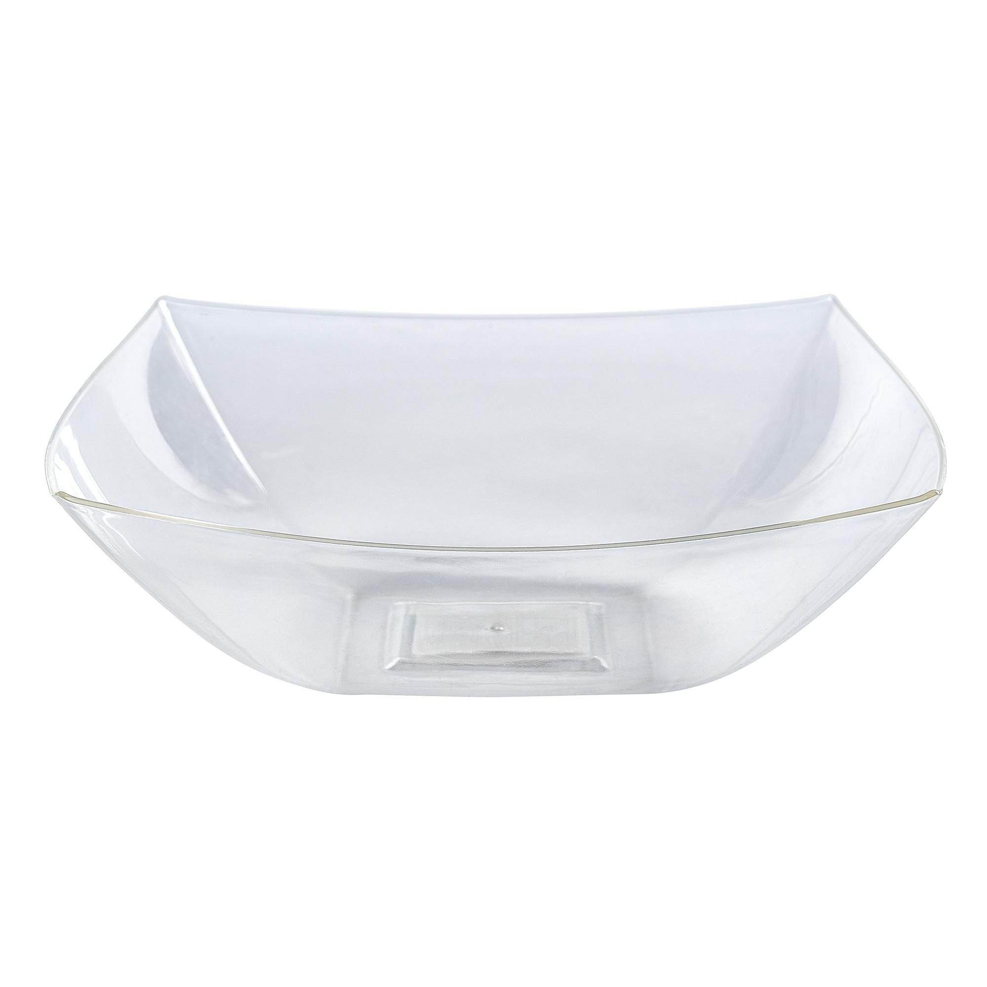 Sainsbury's Reuseable Square Bowl Clear Large Kitchen & Dining Sainsburys   