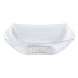 Sainsbury's Reuseable Square Bowl Clear Large Kitchen & Dining Sainsburys   