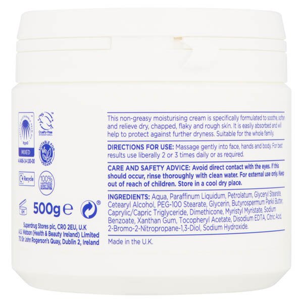 Superdrug Dry Skin Relief Cream 500ml