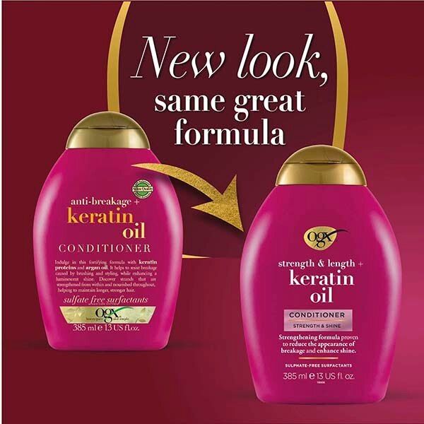 OGX Anti-Breakage+ Keratin Oil Conditioner 385ml GOODS Superdrug   