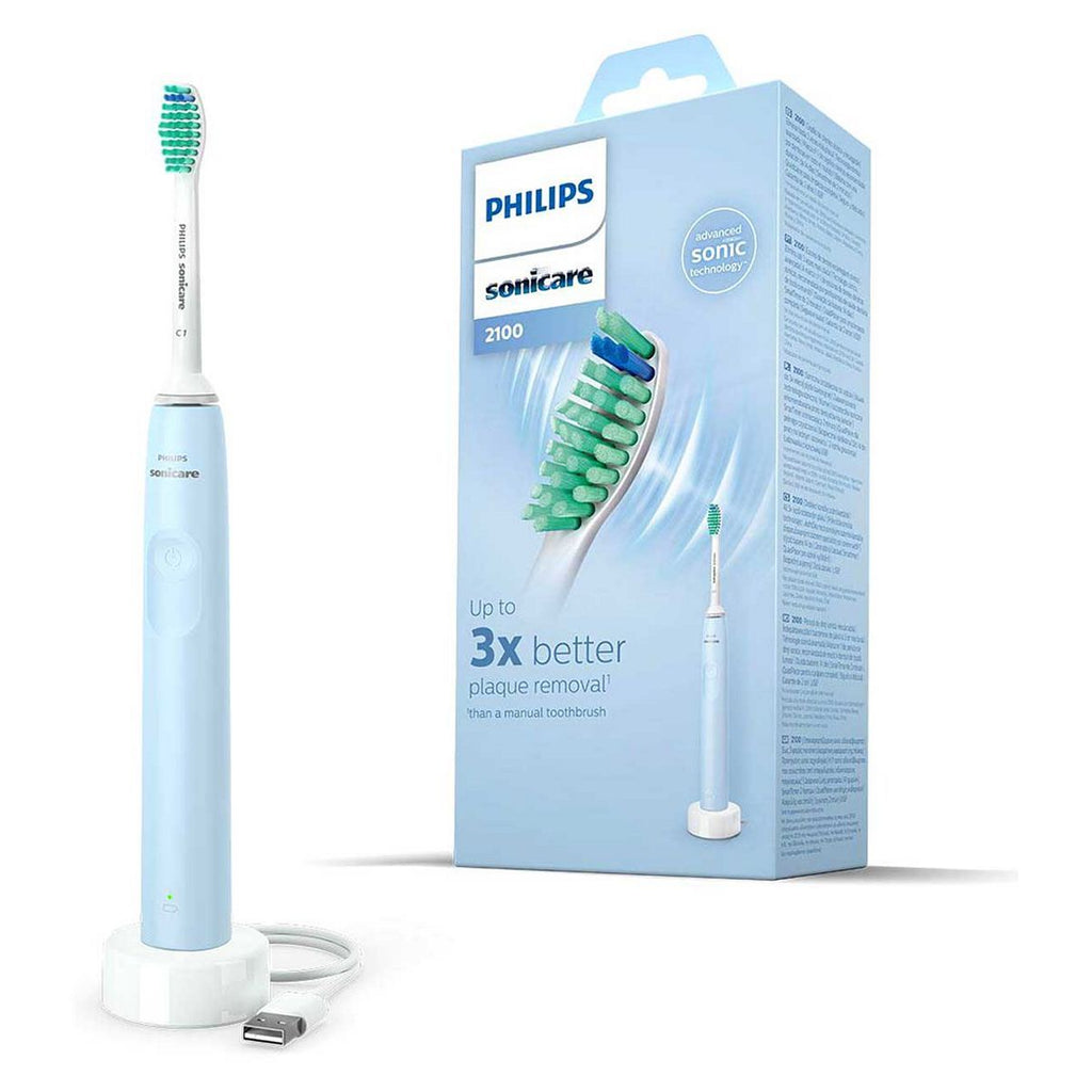 Philips Sonicare Series 2100 Electric Toothbrush, Light Blue - HX3651/12