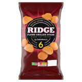 Sainsbury's Flame Grilled Steak Ridge Cut Crisps 6x27g GOODS Sainsburys   