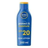 NIVEA SUN Suncream Lotion SPF 20, Protect & Moisture 200ml GOODS Superdrug   