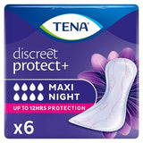 TENA Discreet Protect+ Maxi Night Incontinence Pads 6 pack GOODS Superdrug   