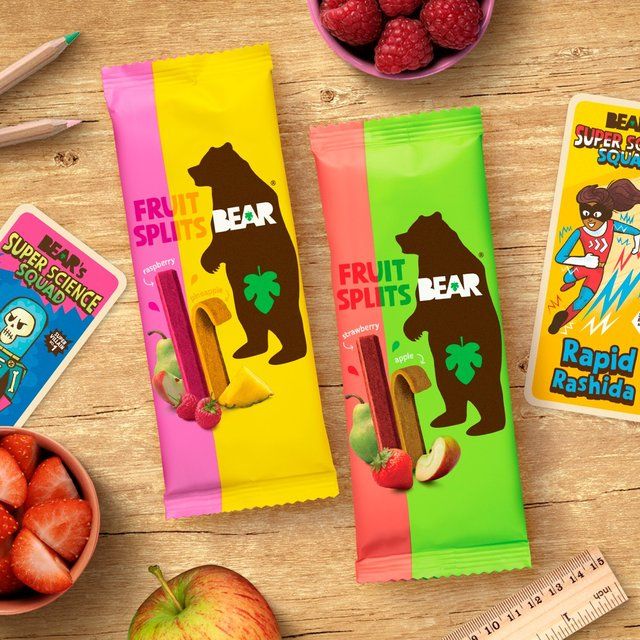 BEAR Fruit Splits Strawberry & Apple   5 x 20g - McGrocer