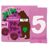 BEAR Fruit Yoyos Blackcurrant Multipack   5 x 20g