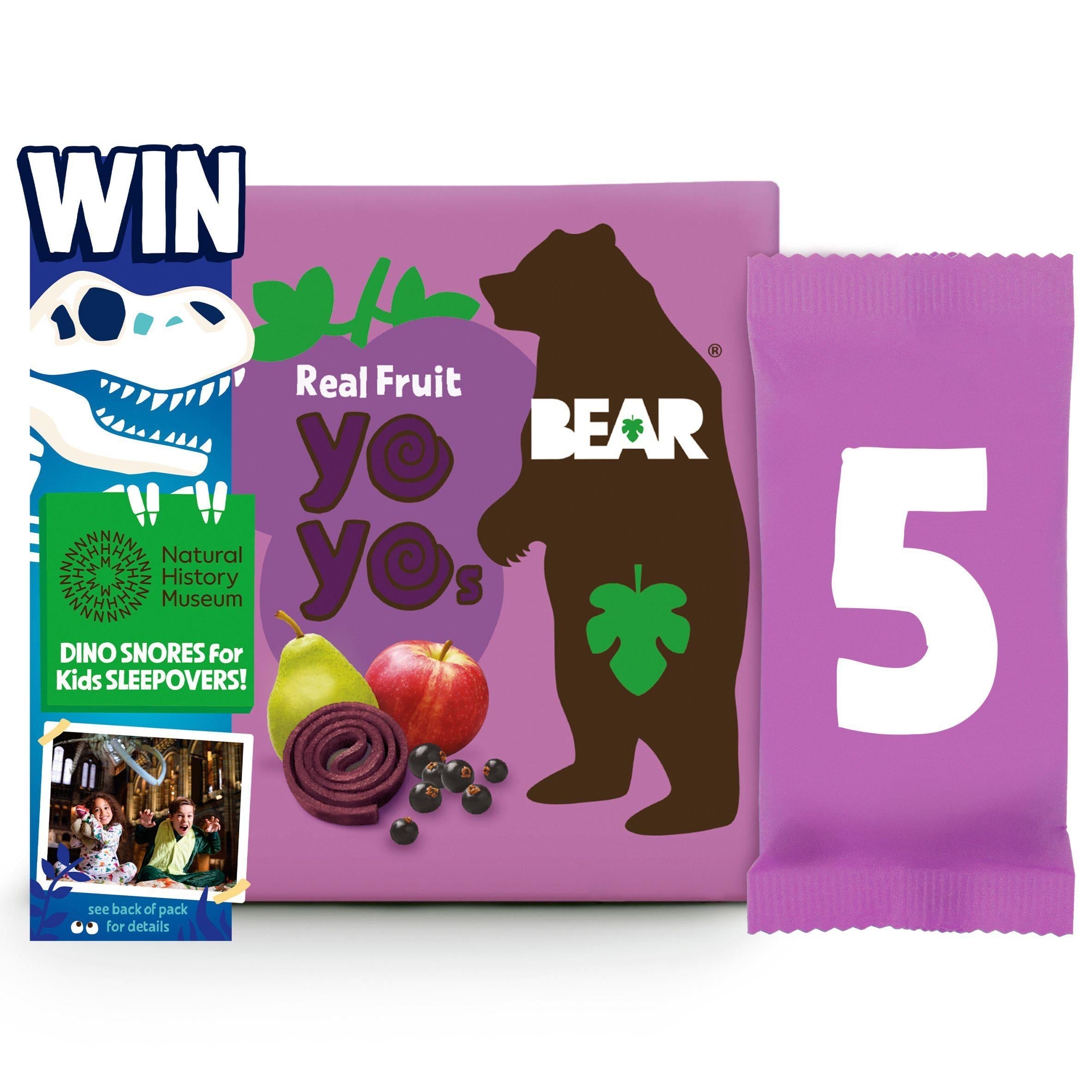 BEAR Fruit Yoyos Blackcurrant Multipack x5 20g - McGrocer