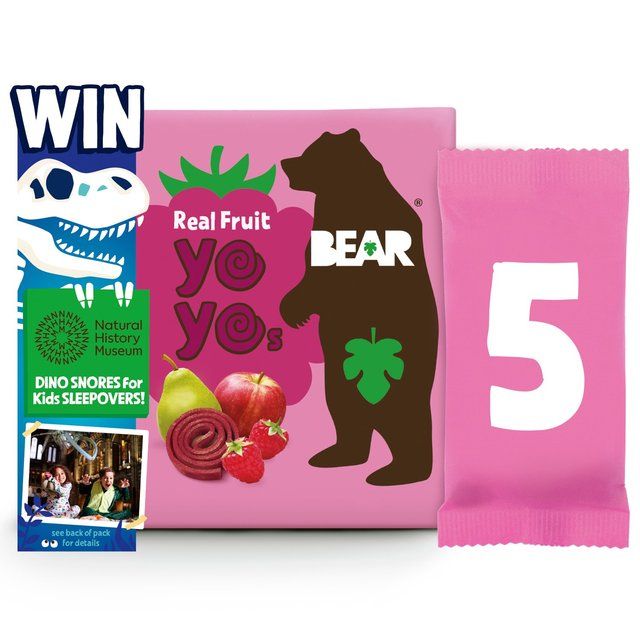 BEAR Fruit Yoyos Raspberry Multipack   5 x 20g - McGrocer