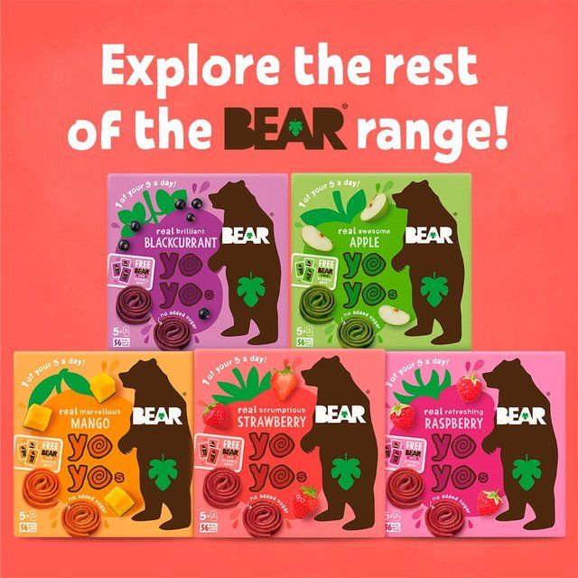 BEAR Fruit Yoyos Raspberry Multipack   5 x 20g - McGrocer