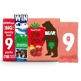 BEAR Fruit Yoyos Strawberry Family Pack   9 x 20g - McGrocer