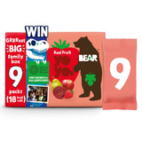 BEAR Fruit Yoyos Strawberry Family Pack x9 20g - McGrocer