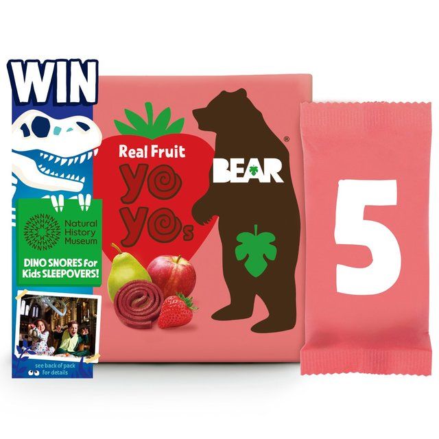 BEAR Fruit Yoyos Strawberry Multipack   5 x 20g - McGrocer