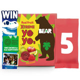 BEAR Fruit Yoyos Super Sour Strawberry & Apple Multipack x5 20g - McGrocer