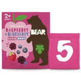 BEAR Paws Fruit Shapes Raspberry & Blueberry 2+ years Multipack   5 x 20g