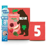 BEAR Paws Fruit Shapes Strawberry & Apple 2+ years Multipack   5 x 20g