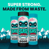 BEAST Incredibly Tough Tall and Slim Drawstring Pedal Bin Bags 30L   10 per pack - McGrocer