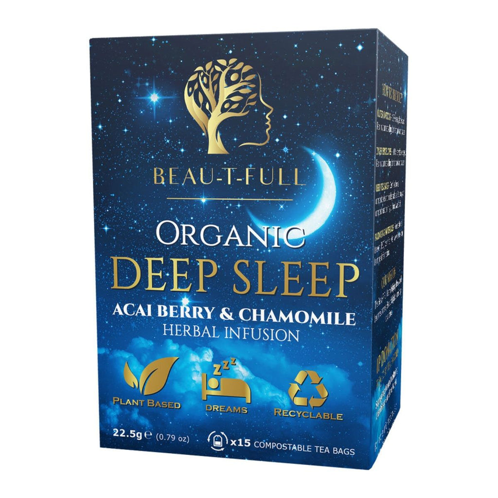 Beau-T-Full Tea Organic Deep Sleep Tea Bags, 6 x 15 Pack