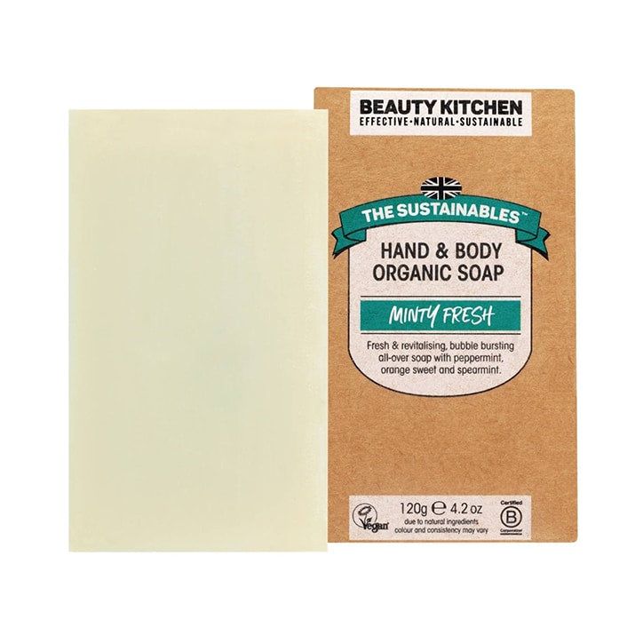 Beauty Kitchen The Sustainables Minty Fresh Hand & Body Organic Soap 120g