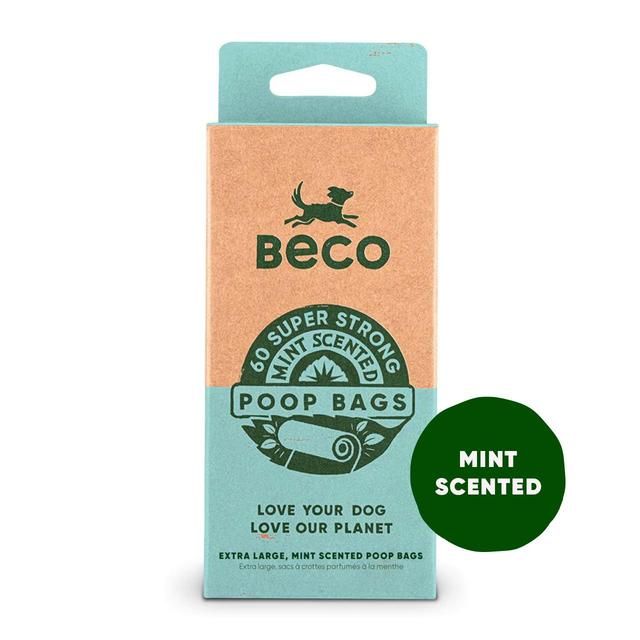 Beco Dog Poop Bags Mint Scented   60 per pack